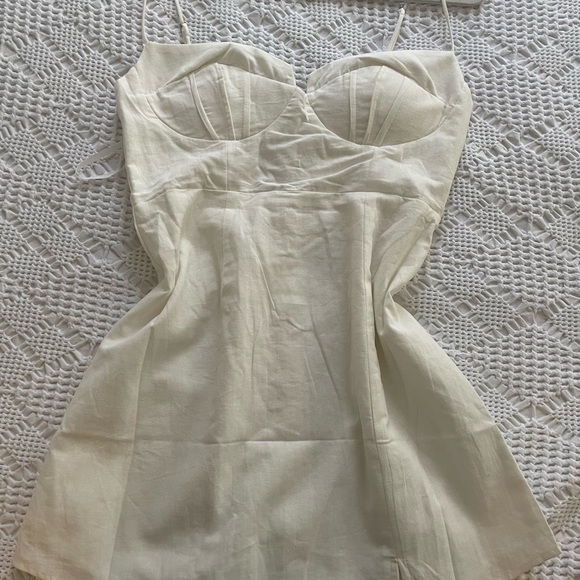 White Mini Dress - Picture 2 of 3